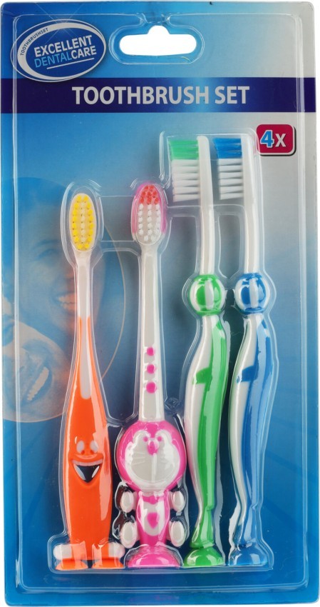 Set de 4 brosses Ã  dents enfant